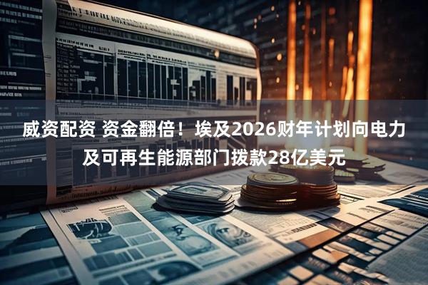 威资配资 资金翻倍！埃及2026财年计划向电力及可再生能源部门拨款28亿美元