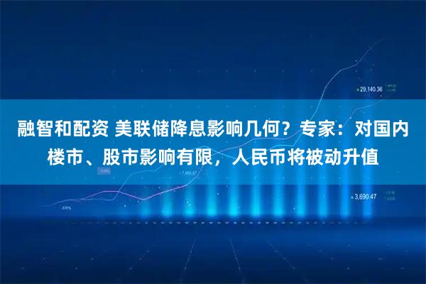 融智和配资 美联储降息影响几何？专家：对国内楼市、股市影响有限，人民币将被动升值